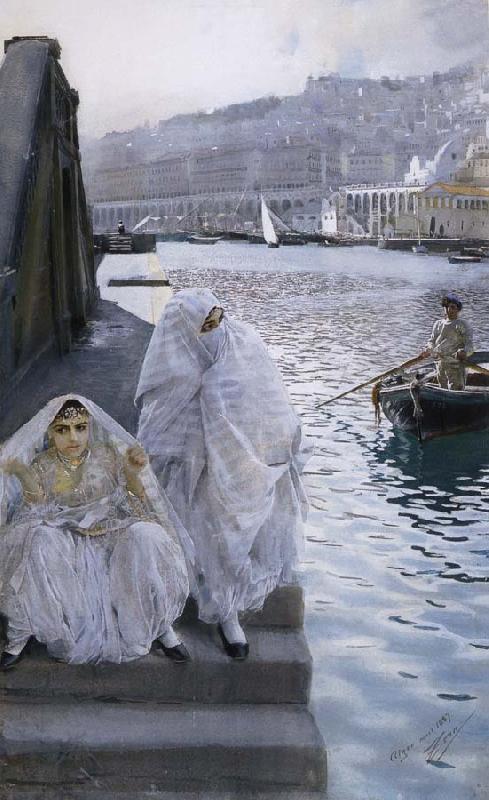 Anders Zorn IN Algae port oil painting picture
